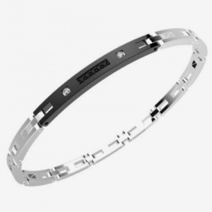 Bracciale Zancan Hi Teck da uomo in acciaio EHB104