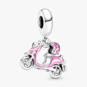 Charm Pendente Scooter Rosa