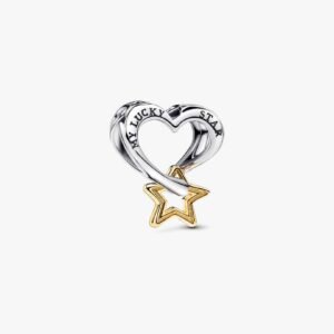 Charm Openwork Cuore e Stella "My Lucky Star"
