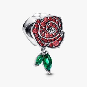 Charm Rosa Scintillante Rossa