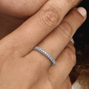 Anello Pavè Fascia Singola
