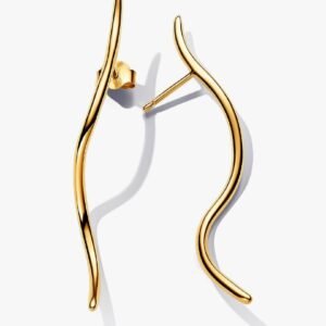 Orecchini Pendenti Linea Sinuosa