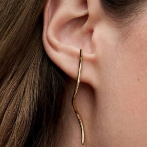 Orecchini Pendenti Linea Sinuosa