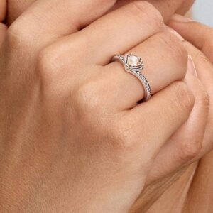 Principesse Disney, Ariel, Anello con Perla d'Acqua Dolce Coltivata