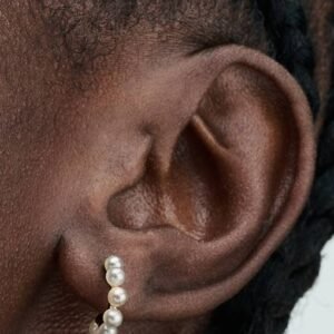 Orecchini Cerchi Aperti Con Perle d’Acqua Dolce Coltivate