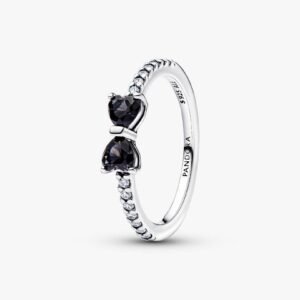 Anello Fiocco Luminoso Nero