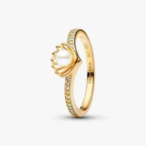 Principesse Disney, Ariel, Anello con Perla d'Acqua Dolce Coltivata