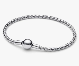 Bracciale Maglia Spiga con Chiusura a Sfera
