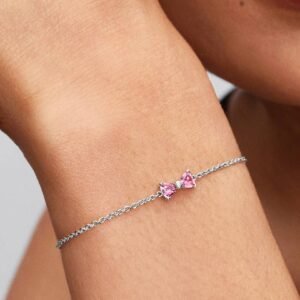 Bracciale Fiocco Luminoso Rosa