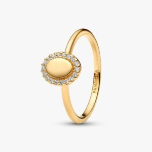 Anello Ovale e Pavè da incidere