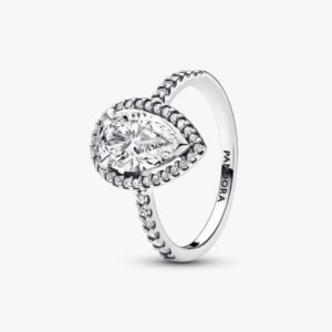 Anello Punto Luce Goccia Grande