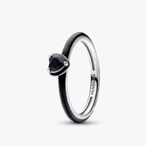 Anello Black Chakra Heart Pandora ME