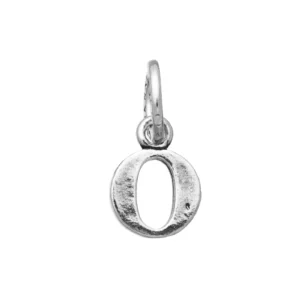charm mini lettera logo "o"