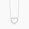 Girocollo con cuore in zirconi