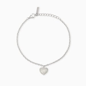 Bracciale regolabile con ciondolo cuore