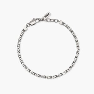 Bracciale uomo in acciaio con catena fancy
