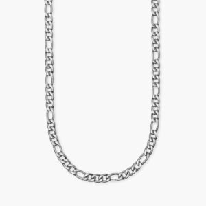 Collana uomo in acciaio con catena figaro