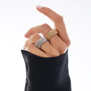 Anello Chicco Dorato Fascia Bassa