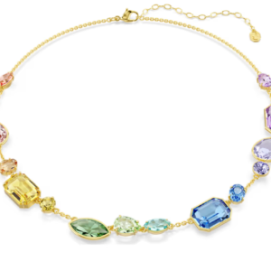 Collana Gema Taglio misto, Multicolore, Placcato color oro