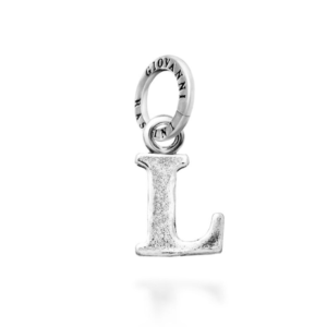 charm mini lettera logo "l"