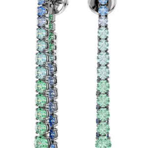 Orecchini pendenti Matrix Sfumatura di tagli Round, Multicolore, Placcato ruteni