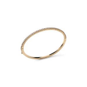 Bracciale tennis rigido dorato