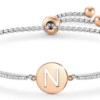 Bracciale Milleluci Lettera N in Acciaio