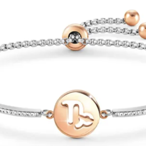 Bracciale Milleluci Zodiaco Capricorno in PVD rosa e Cristalli