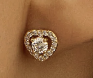 Orecchini Lobo Golden Dream Placcato Oro Giallo Cubic Zirconia