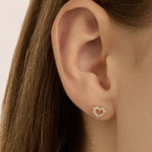 Orecchini Lobo Bon Ton Oro Giallo Cubic Zirconia