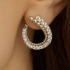 Orecchini Lobo Silver Shine Argento Rodiato Cubic Zirconia