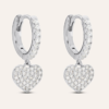 Orecchini A Cerchio Silver Moments Argento Rodiato Cubic Zirconia