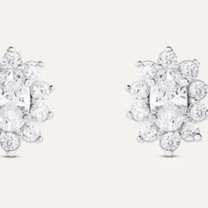 Orecchini Lobo Silver Elegance Argento Rodiato Cubic Zirconia