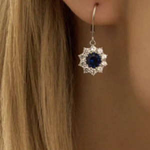 Orecchini Pendenti Silver Elegance Argento Rodiato Cubic Zirconia