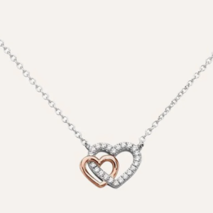 Collana Silver Moments Argento Bicolore Bianco / Rosa Cubic Zirconia