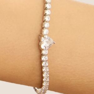 Bracciale Tennis Silver Elegance Argento Rodiato Cubic Zirconia