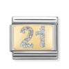 Link Composable Classic Numero 21 Glitter
