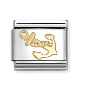 Link Composable Classic Ancora in oro giallo