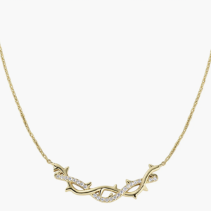 Collana Corona di Spine Dorata