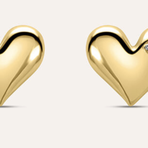 Orecchini Lobo Mon Petit Oro Bicolore Diamante