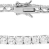 Bracciale Tennis Argento Zirconi Bianchi