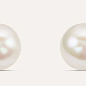 Orecchini Lobo Silver Pearls Argento Rodiato Perla sintentica