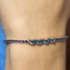 BRACCIALE TENNIS UOMO IN ACCIAIO CON CERAMICA BLU E ZIRCONI BLU