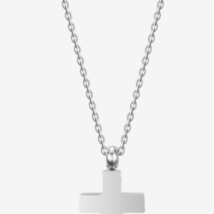 COLLANA UOMO IN ACCIAIO CON CROCE