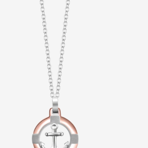 COLLANA UOMO IN ACCIAIO ROSA GOLD CON ANCORA
