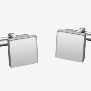 GEMELLI UOMO IN ACCIAIO QUADRATO