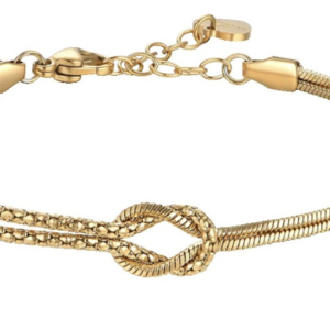 Bracciale in acciaio IP Gold con nodo