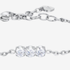 BRACCIALE DONNA IN ACCIAIO CON CRISTALLI BIANCHI