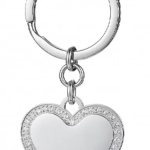 Portachiavi Cuore con Zirconi