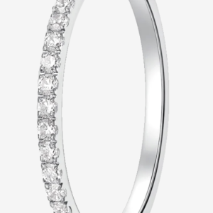 MONO ORECCHINO DONNA IN ACCIAIO CON ZIRCONI BIANCHI